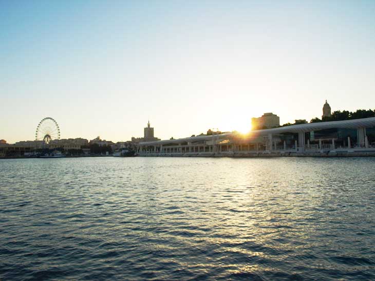 Atardecer desde el barco